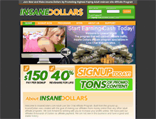 Tablet Screenshot of insanedollars.com